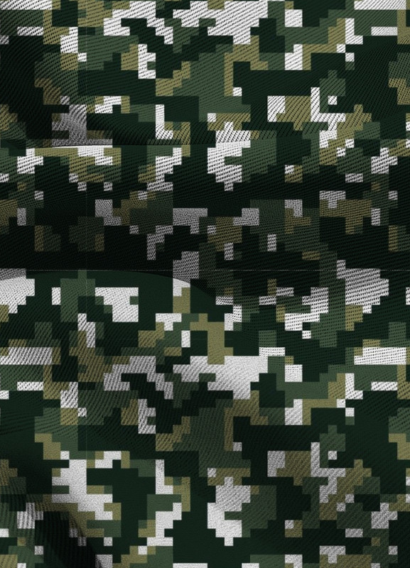 Tecido Blackout Estampa Digital Camuflado Pixel Militar 1,35m de Largura