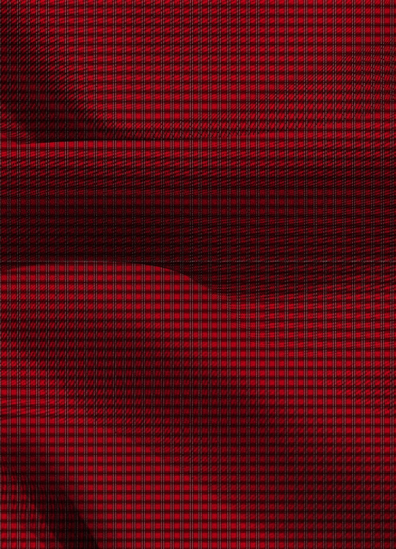 Tecido Blackout Estampa Digital  Xadrez Vermelho Preto e Branco 1,35m de Largura