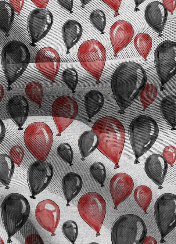 Tecido Blackout Estampa Digital Balloons 1,35m de Largura
