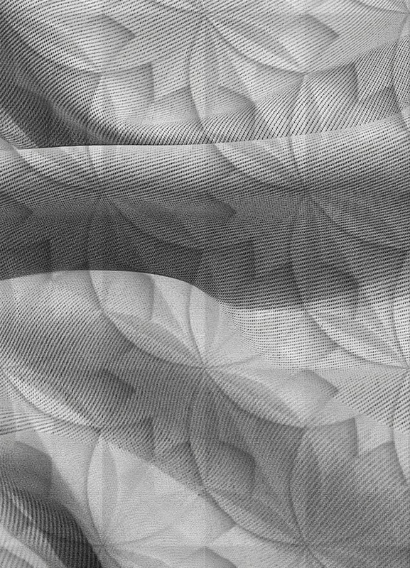 Tecido Blackout Estampa Digital Folhas 3D1,35m de Largura