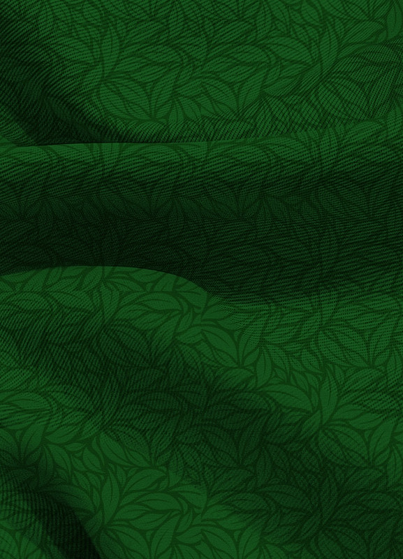 Tecido Blackout Estampa Digital Mosaico de Folhas Verdes 1,35m de Largura