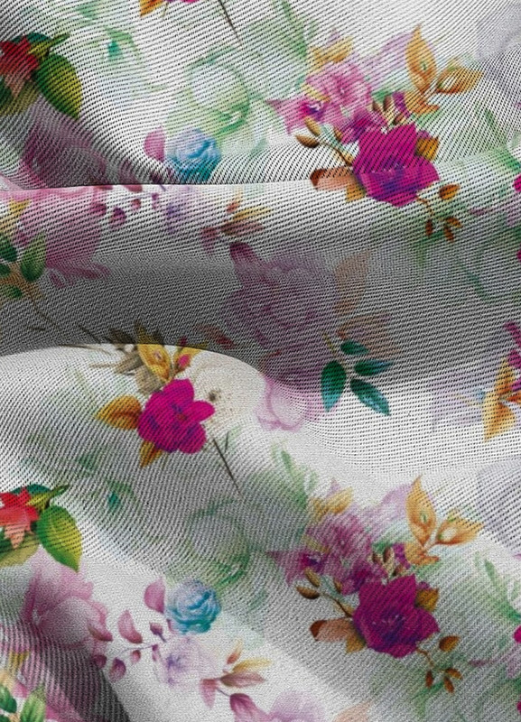 Tecido Blackout Estampa Digital Floral 104 com 1,35m de Largura