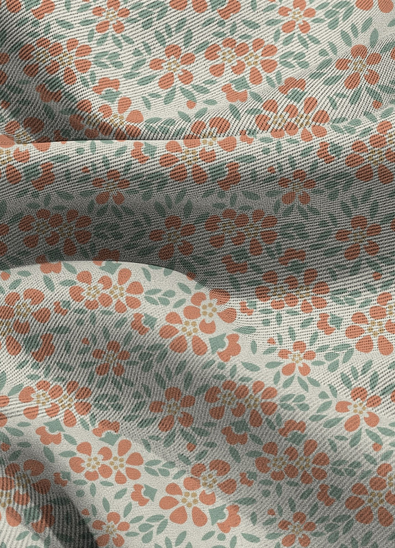 Tecido Blackout Estampa Digital Floral 118 com 1,35m de Largura