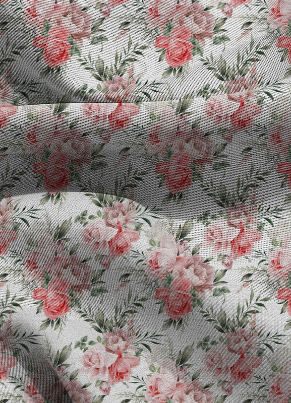 Tecido Blackout Estampa Digital Floral 132 com 1,35m de Largura