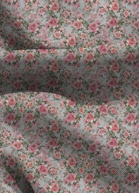 Tecido Blackout Estampa Digital Floral 137 com 1,35m de Largura