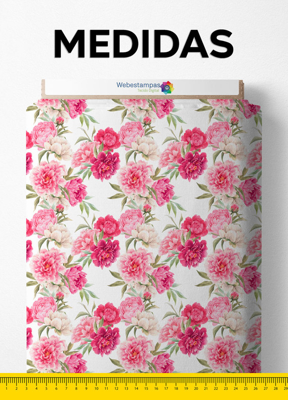 Tecido Blackout Estampa Digital Floral 167 com 1,35m de Largura