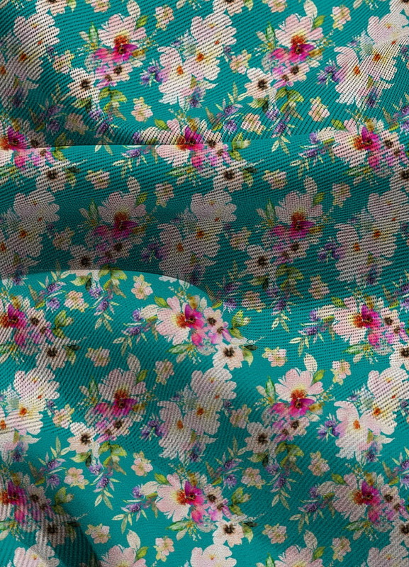 Tecido Blackout Estampa Digital Floral 221 com 1,35m de Largura