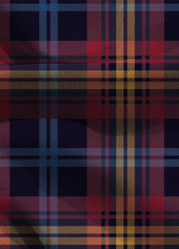 Tecido Blackout Estampa Digital Xadrez 47 com 1,35m de Largura