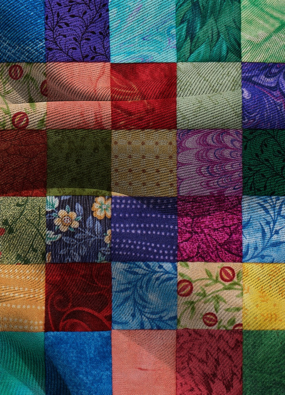 Tecido Blackout Estampa Digital Patchwork 1 com 1,35m de Largura