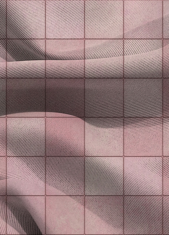 Tecido Blackout Estampa Digital Quadriculado 2 com 1,35m de Largura