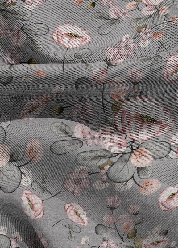Tecido Blackout Estampa Digital Floral 303 com 1,35m de Largura