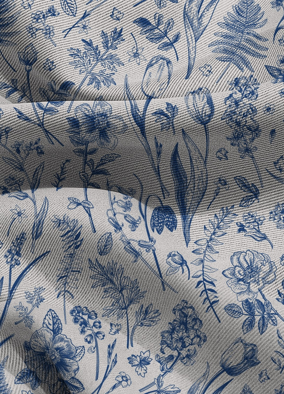 Tecido Blackout Estampa Digital Floral 307 com 1,35m de Largura