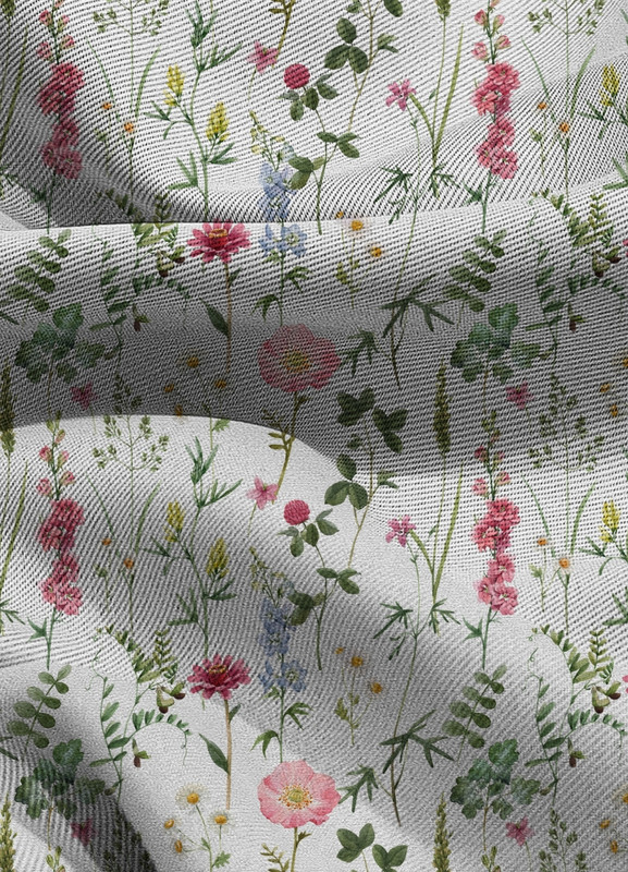 Tecido Blackout Estampa Digital Floral 309 com 1,35m de Largura