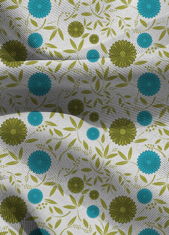 Tecido Blackout Estampa Digital Floral 311 com 1,35m de Largura