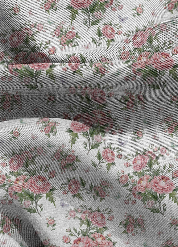 Tecido Blackout Estampa Digital Floral 315 com 1,35m de Largura