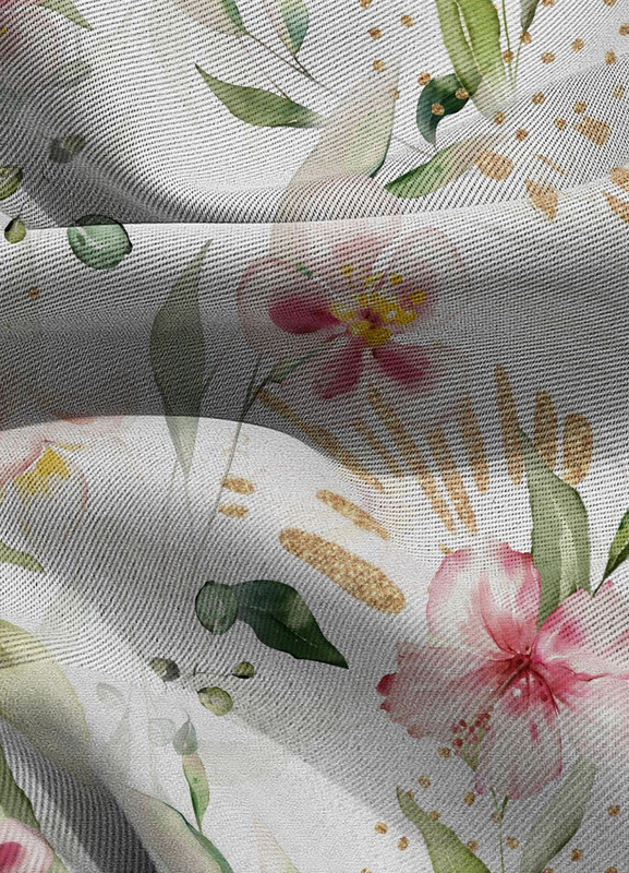 Tecido Blackout Estampa Digital Floral 317 com 1,35m de Largura