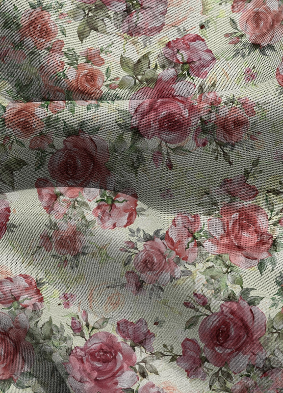 Tecido Blackout Estampa Digital Floral 319 com 1,35m de Largura