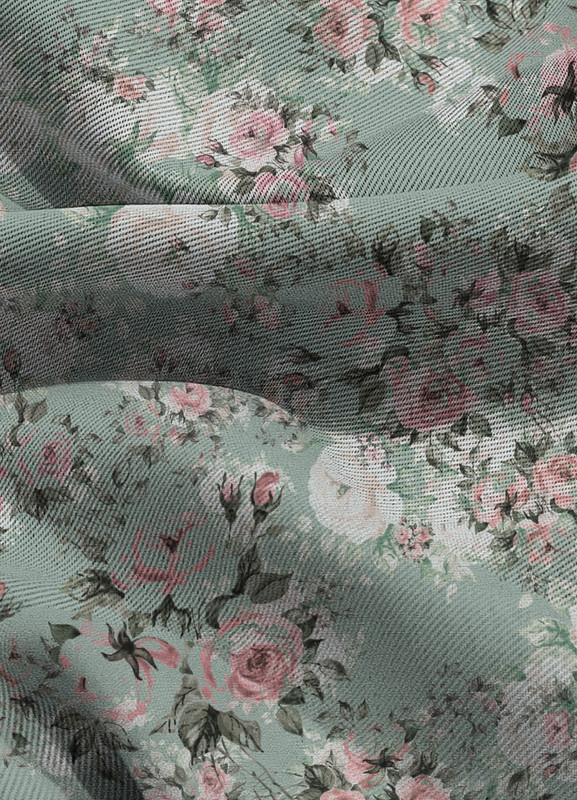 Tecido Blackout Estampa Digital Floral 323 com 1,35m de Largura