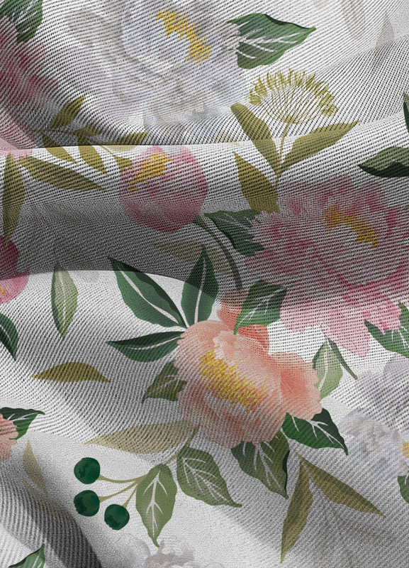 Tecido Blackout Estampa Digital Floral 329 com 1,35m de Largura