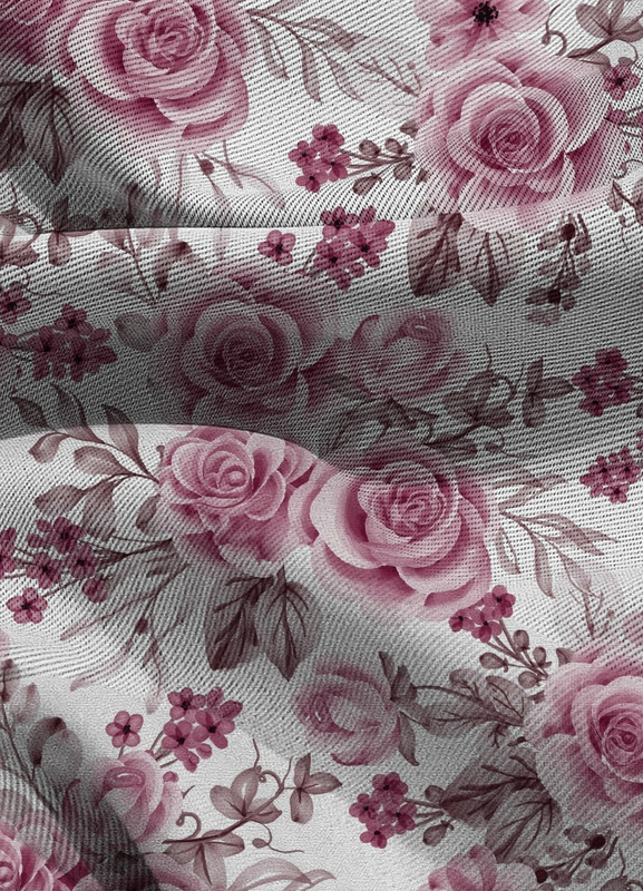 Tecido Blackout Estampa Digital Floral 335 com 1,35m de Largura