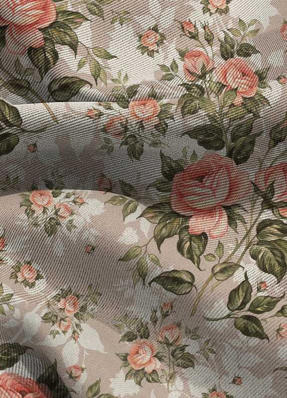 Tecido Blackout Estampa Digital Floral 338 com 1,35m de Largura
