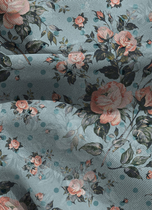 Tecido Blackout Estampa Digital Floral 339 com 1,35m de Largura