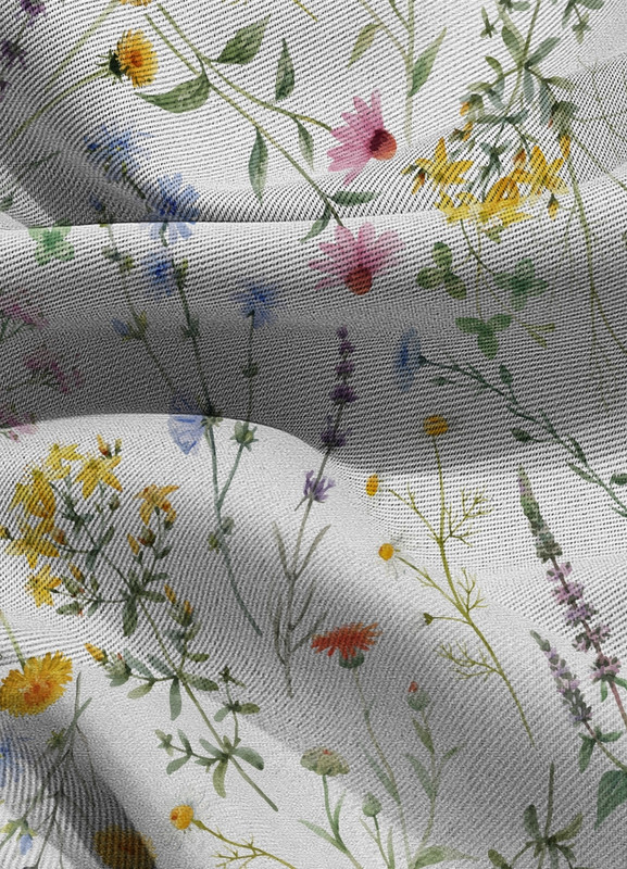 Tecido Blackout Estampa Digital Floral 345 com 1,35m de Largura