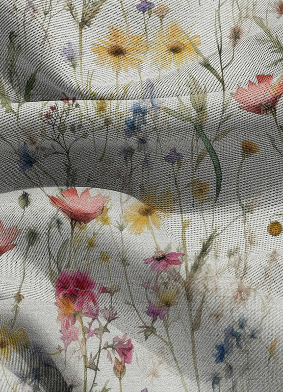 Tecido Blackout Estampa Digital Floral 353 com 1,35m de Largura