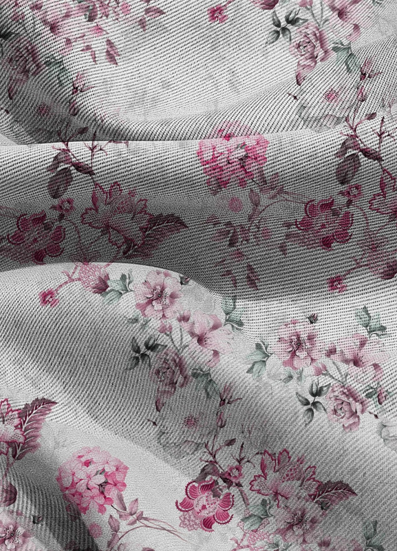 Tecido Blackout Estampa Digital Floral 370 com 1,35m de Largura