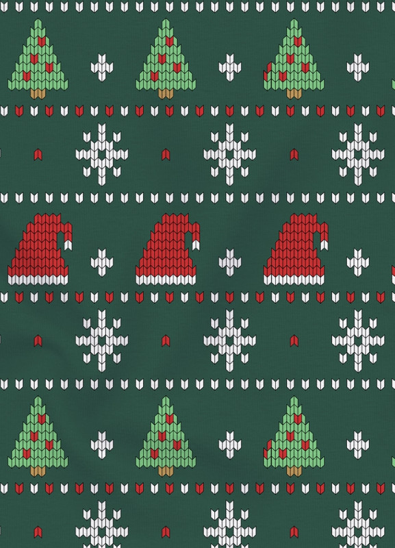 Tecido Oxford Estampa Digital Natalina 10 com 1,55m de Largura