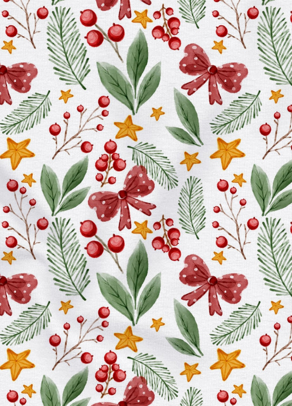 Tecido Tricoline Estampa Digital Natalina 16 com 1,50m de Largura