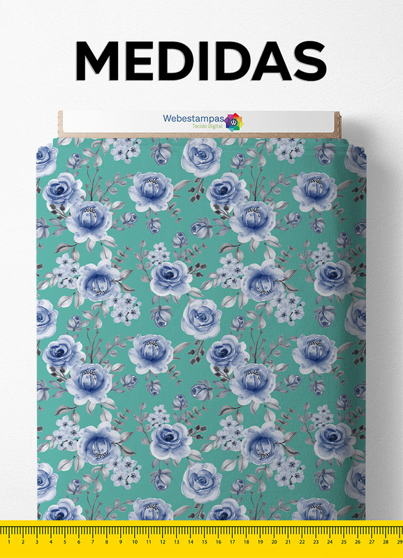 Tecido Oxford Estampa Digital Floral 421 1,55m de Largura