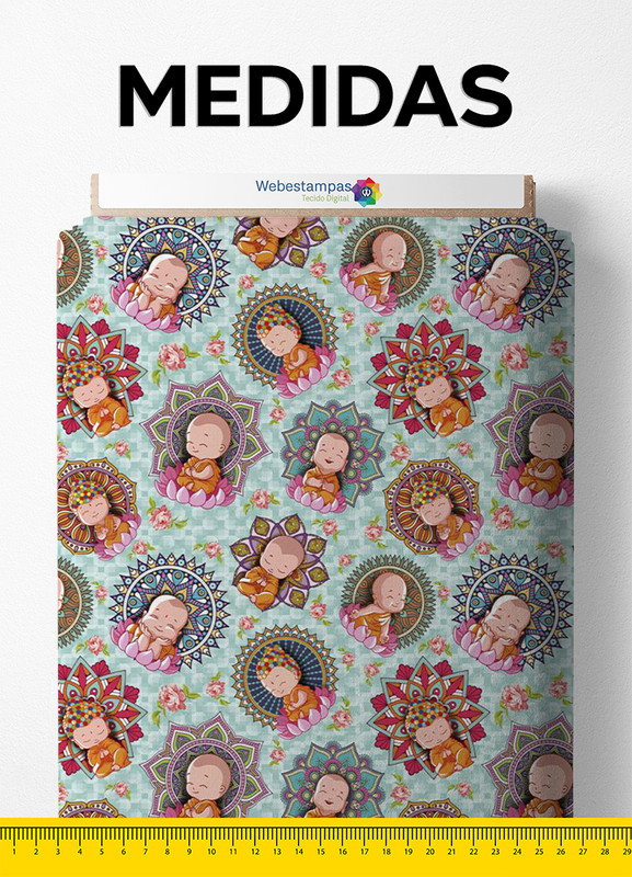 Tecido Oxford Estampa Digital Monge 1,55m de Largura