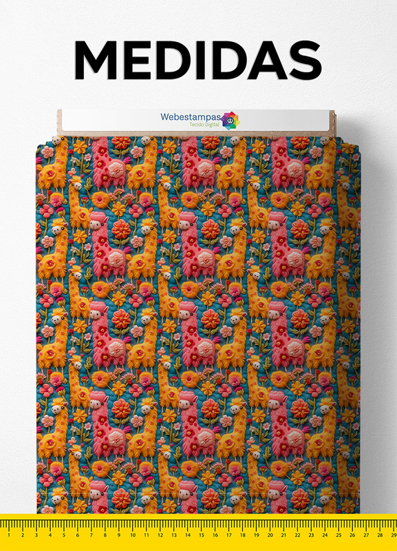 Tecido Velboa Estampa Digital Floral 422 1,55m de Largura