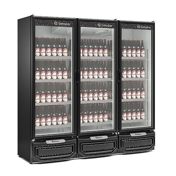 Cervejeira/Expositor Vertical Conveniência 3 Portas GCBC-1450 Gelopar