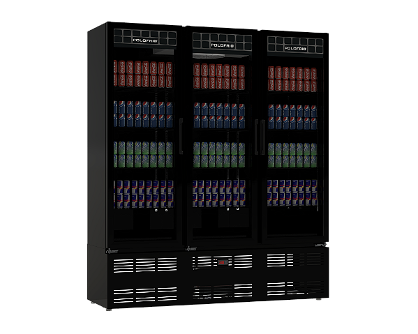 Expositor Refrigerado Mondrian 3 Portas Polo Frio