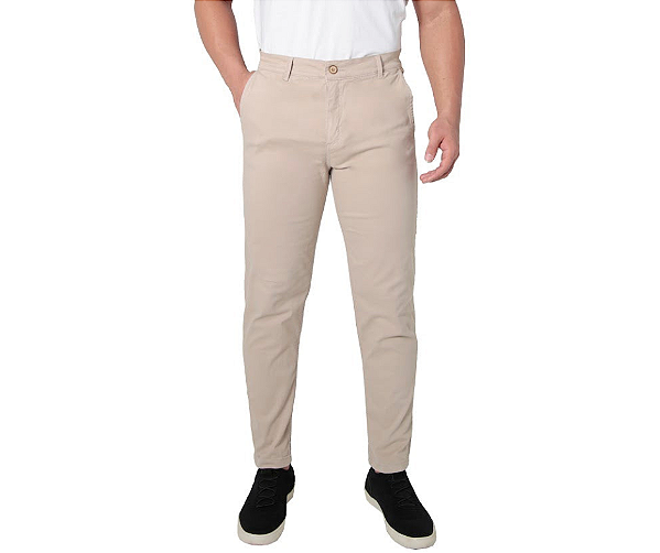 Calça sarja slim iron