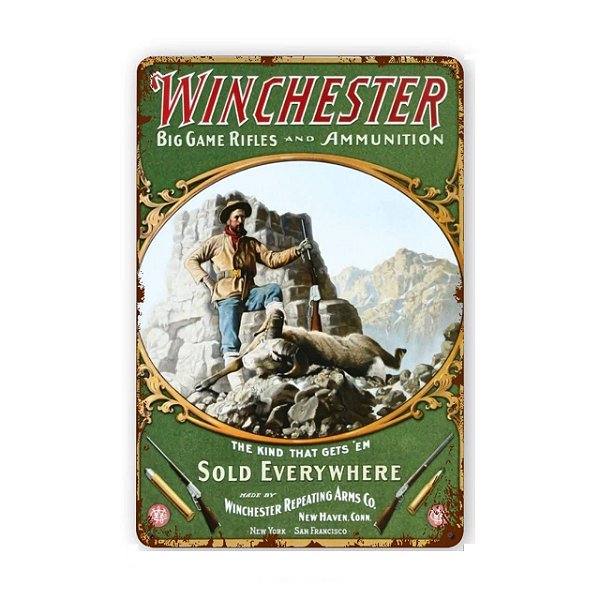 Placa Decorativa 10 Winchester