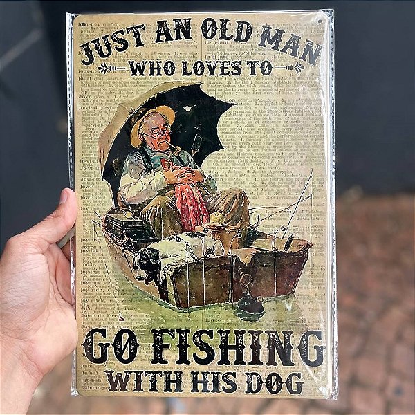 Placa Decorativa 20 Go Fishing