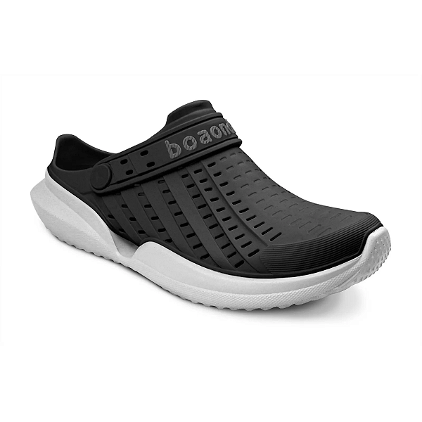BABUCHA FLOW MASCULINO PRETO/BRANCO