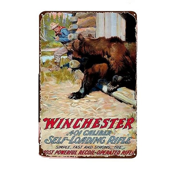 Placa Decorativa 38 Winchester