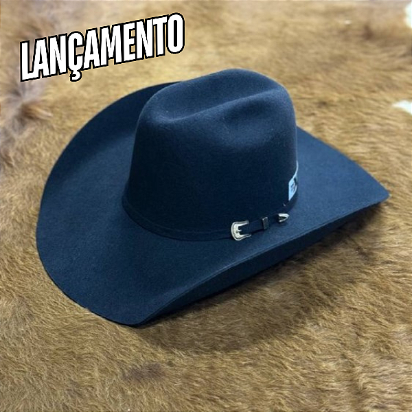 Chapéu Texas Indian TXI Midnight Blue Felt 30X - Azul Marinho