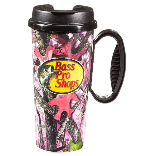Caneca de viagem térmica TrueTimber da Bass Pro Shops Pink