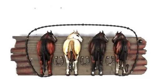Cabideiro 4 Ganchos 4 Cavalos 87-9801-0-40
