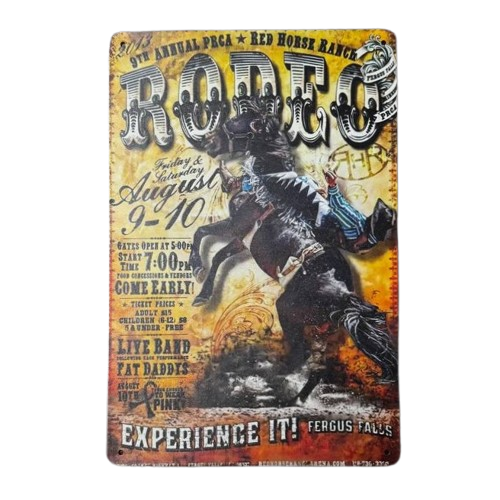 Placa Decorativa 074 Red Horse Ranch