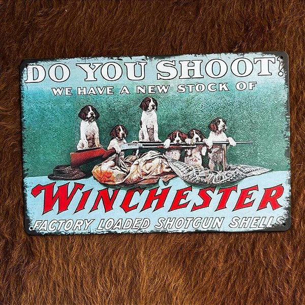Placa Decorativa 081 Winchester