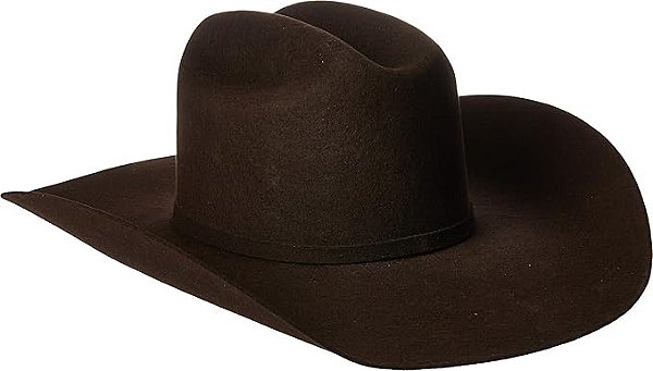 Chapéu Ariat 3X Chocolate Wool A7520647 Marrom
