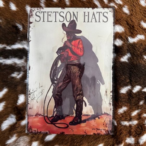 Placa Decorativa Stetson Hats