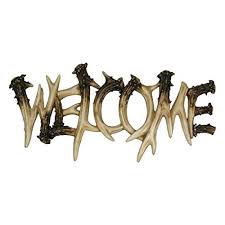 Placa Welcome Rivers Edge 1382