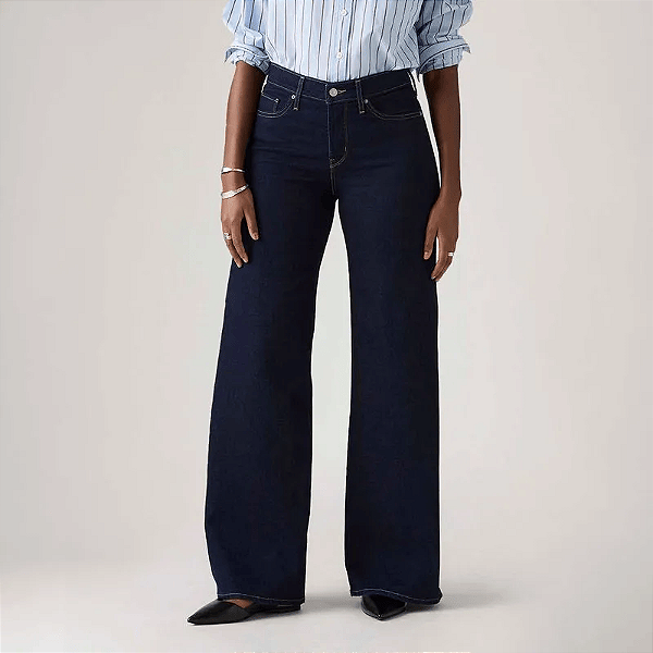 Calça Jeans Levi's® 318® Wideleg Lavagem Escura